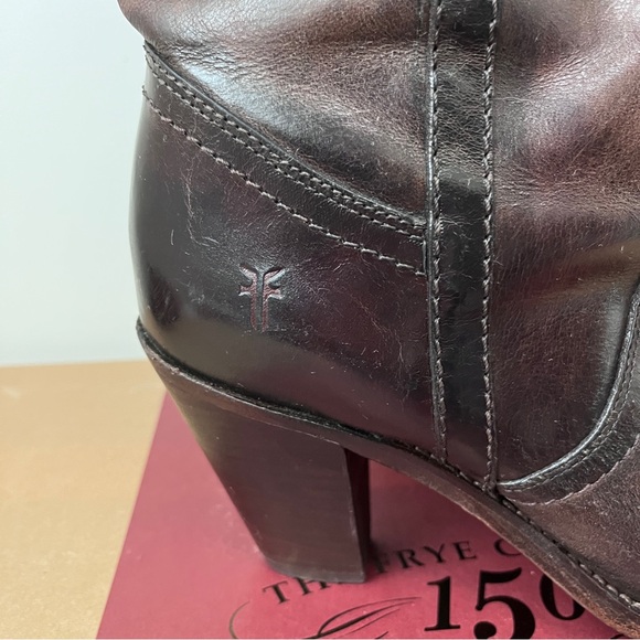 Frye Mustang pull on boot 150th Anniversary Edition. Dark brown leather Size 9m - Picture 10 of 12